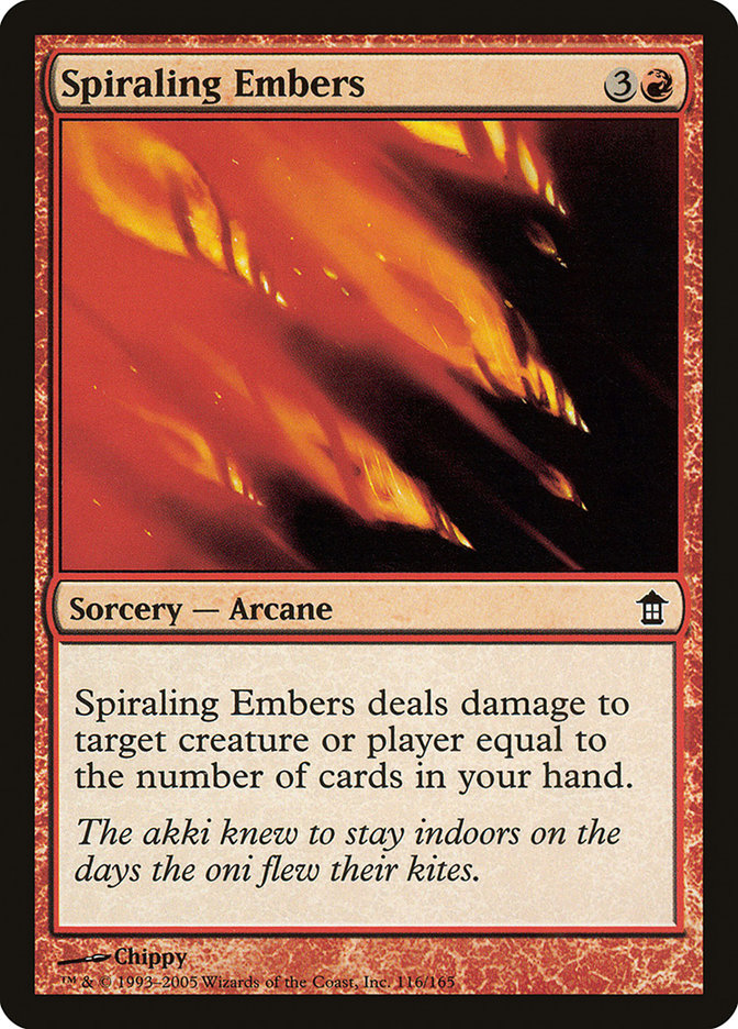 Spiraling Embers [Saviors of Kamigawa] - Destination Retro