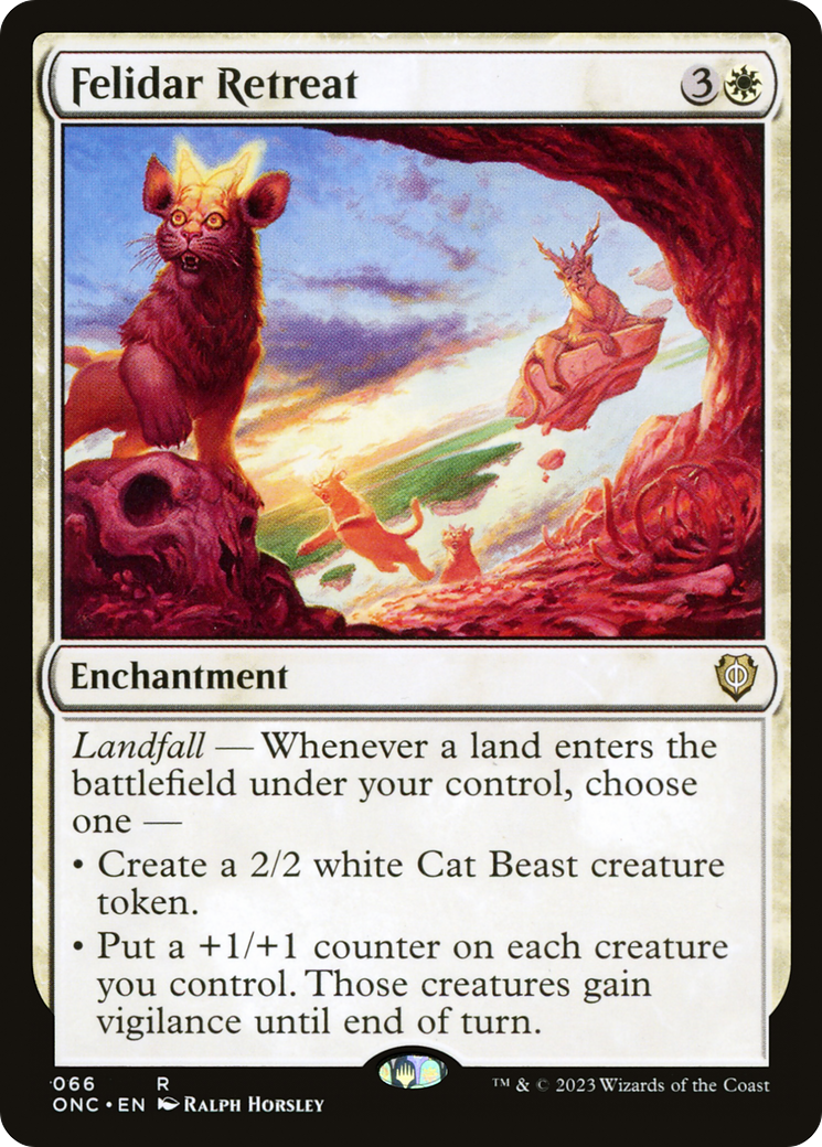Felidar Retreat [Phyrexia: All Will Be One Commander] - Destination Retro