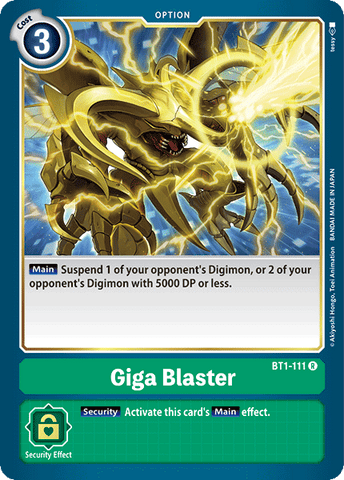 Giga Blaster [BT1-111] [Release Special Booster Ver.1.0] - Destination Retro