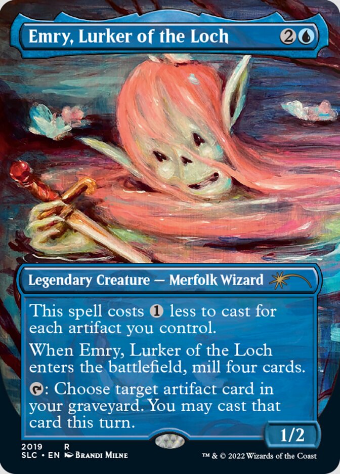 Emry, Lurker of the Loch (Borderless) [Secret Lair Countdown Kit] - Destination Retro