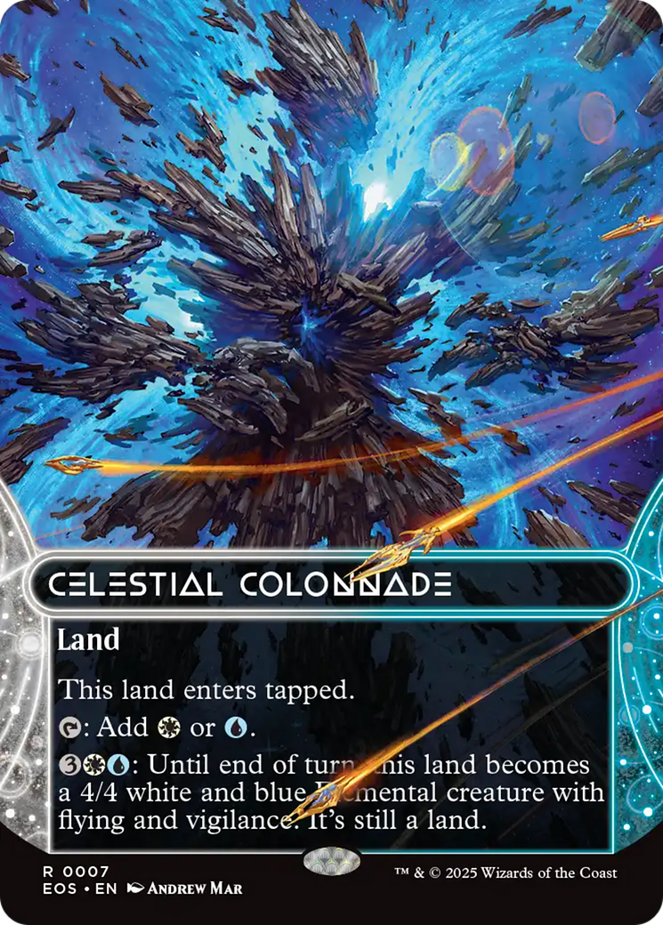 Celestial Colonnade (0007) (Borderless) [Edge of Eternities: Stellar Sights] - Destination Retro