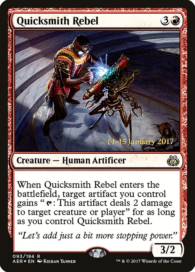 Quicksmith Rebel [Aether Revolt Prerelease Promos] - Destination Retro