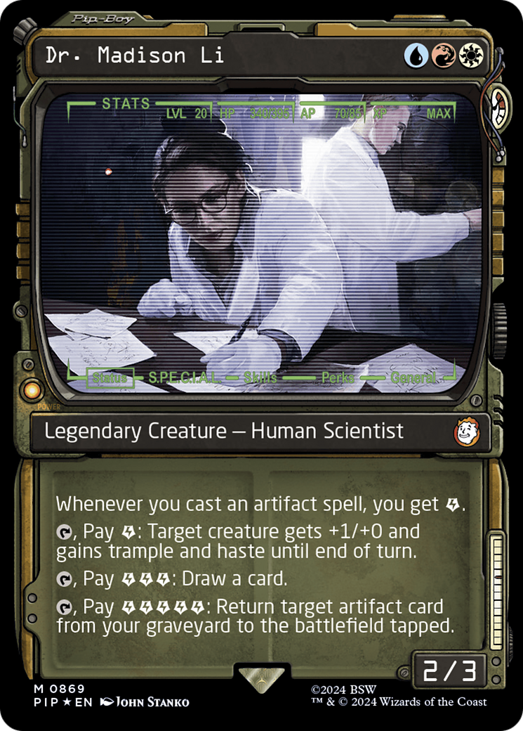 Dr. Madison Li (Showcase) (Surge Foil) [Fallout] - Destination Retro