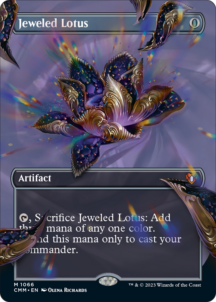 Jeweled Lotus (Borderless Textured Foil Frame Break) [Commander Masters] - Destination Retro