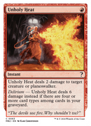 Unholy Heat (White Border) [Mystery Booster 2] - Destination Retro