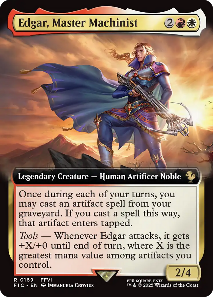 Edgar, Master Machinist (Extended Art) [FINAL FANTASY Commander] - Destination Retro