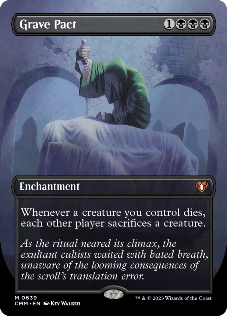 Grave Pact (Borderless Alternate Art) [Commander Masters] - Destination Retro