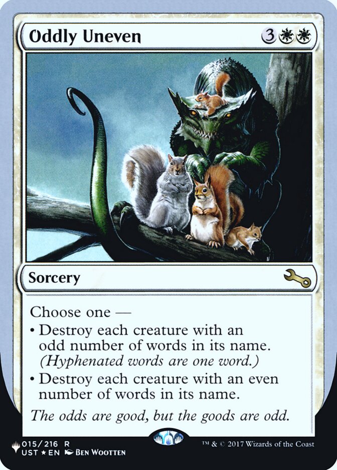 Oddly Uneven (Unfinity Foil Edition) [The List] - Destination Retro