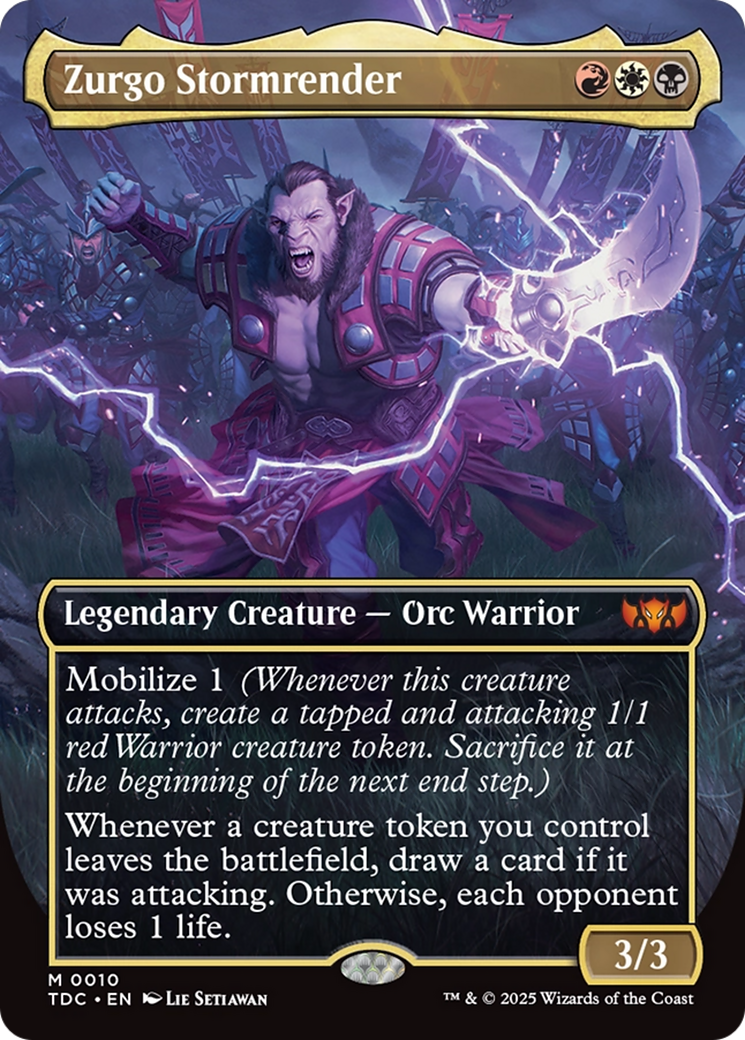 Zurgo Stormrender (Borderless) [Tarkir: Dragonstorm Commander] - Destination Retro