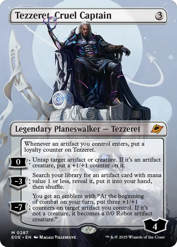 Tezzeret, Cruel Captain (Borderless) [Edge of Eternities] - Destination Retro