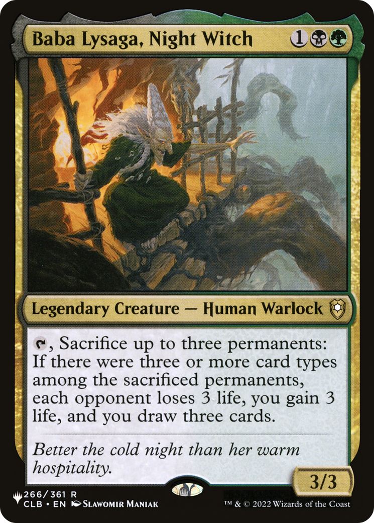 Baba Lysaga, Night Witch [The List] - Destination Retro