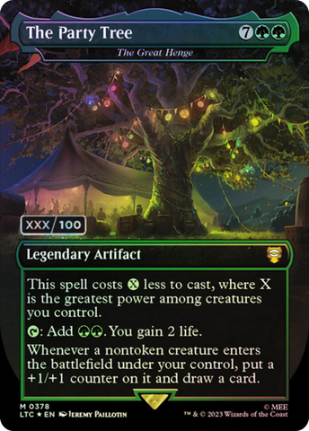 The Party Tree - The Great Henge (Borderless) (Serialized) [The Lord of the Rings: Tales of Middle-Earth Commander] - Destination Retro