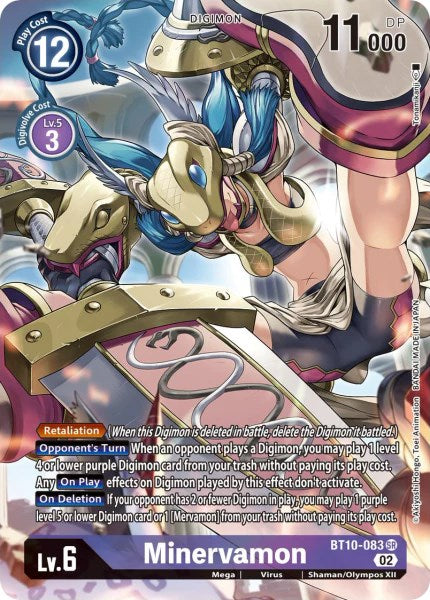 Minervamon [BT10-083] (Alternate Art) [Xros Encounter] - Destination Retro