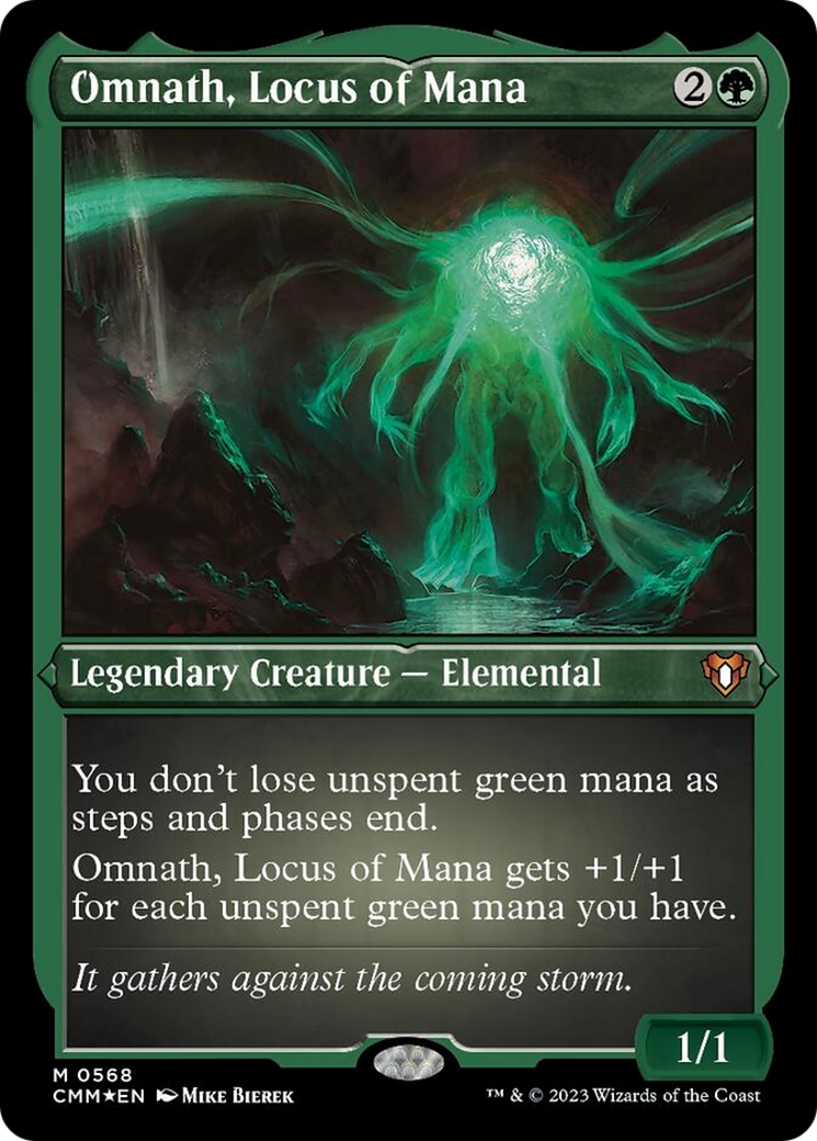 Omnath, Locus of Mana (Foil Etched) [Commander Masters] - Destination Retro