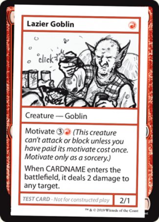 Lazier Goblin (2021 Edition) [Mystery Booster Playtest Cards] - Destination Retro
