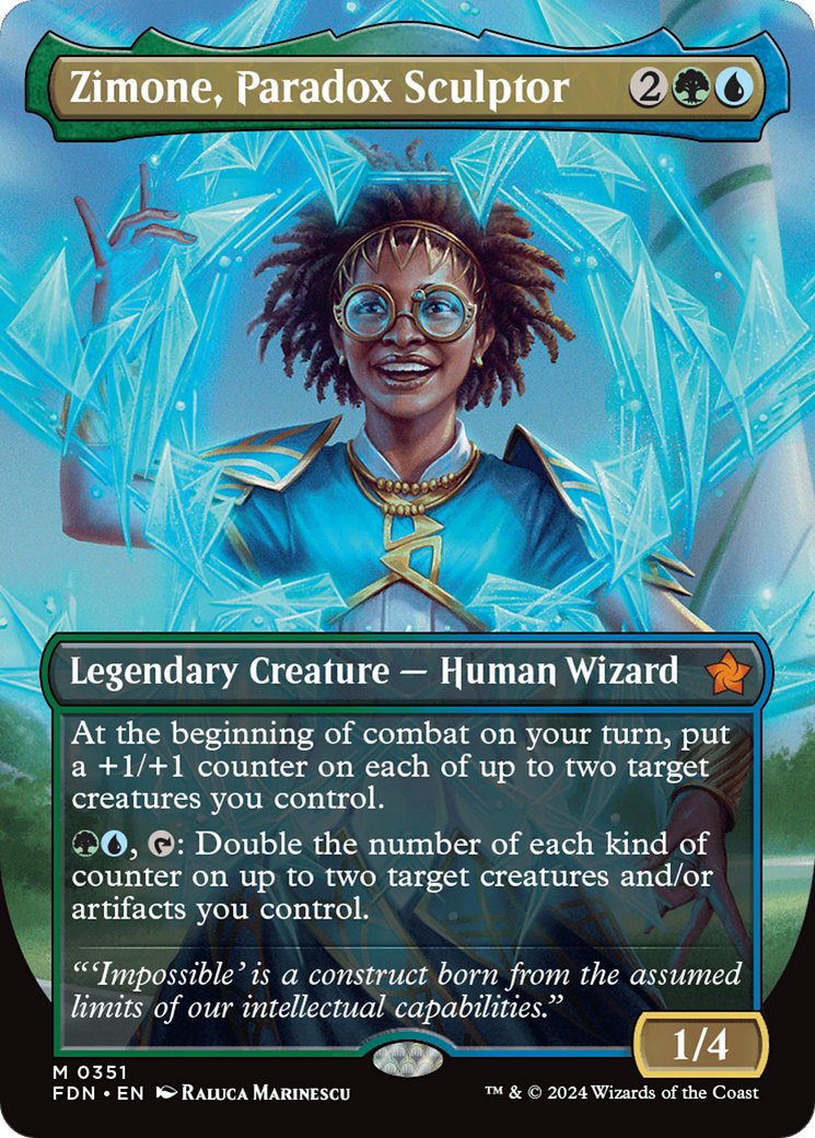 Zimone, Paradox Sculptor (Borderless) [Foundations] - Destination Retro