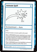 Animate Spell (2021 Edition) [Mystery Booster Playtest Cards] - Destination Retro