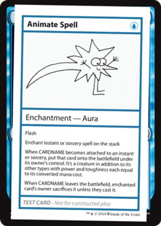 Animate Spell (2021 Edition) [Mystery Booster Playtest Cards] - Destination Retro
