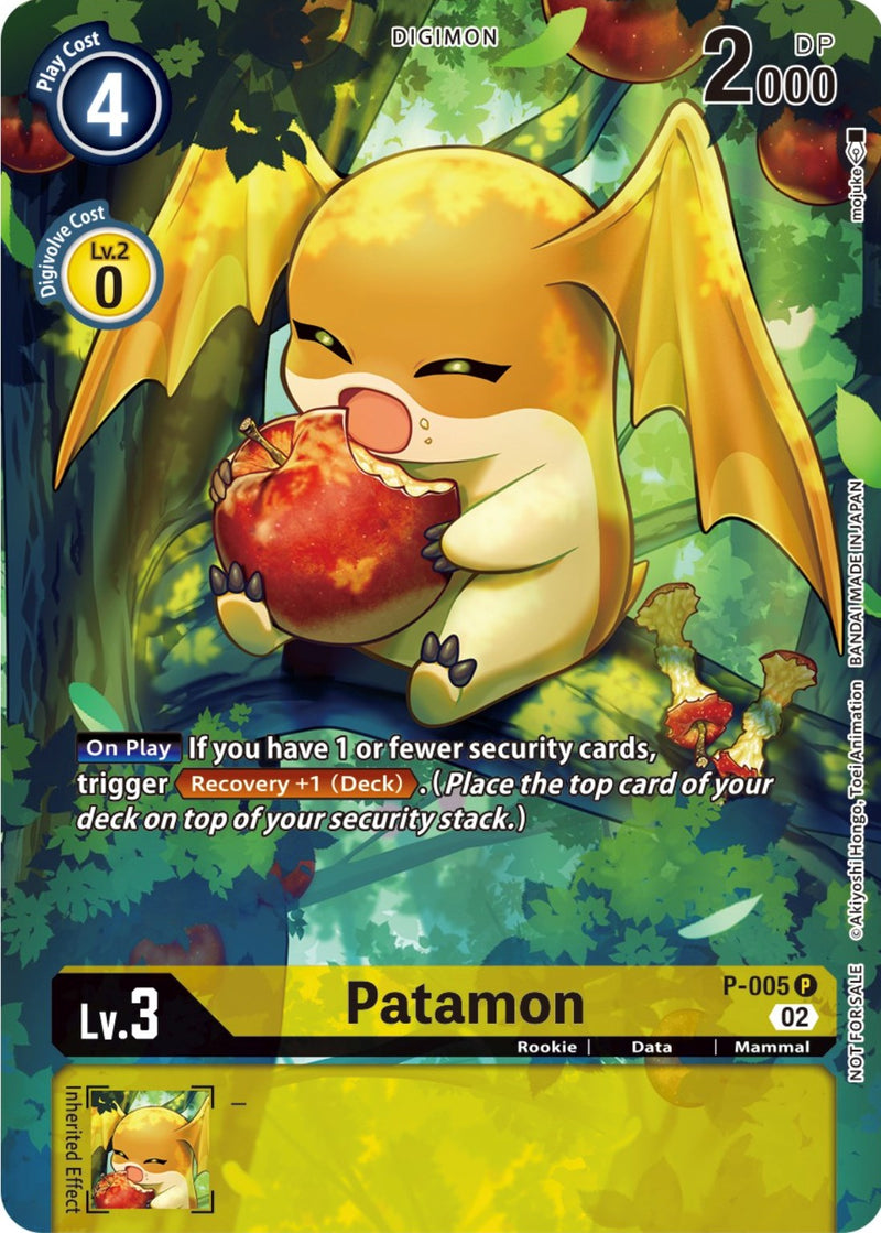 Patamon [P-005] (Digimon Illustration Competition Promotion Pack) [Promotional Cards] - Destination Retro