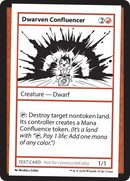 Dwarven Confluencer [Mystery Booster 2 Playtest Cards] - Destination Retro