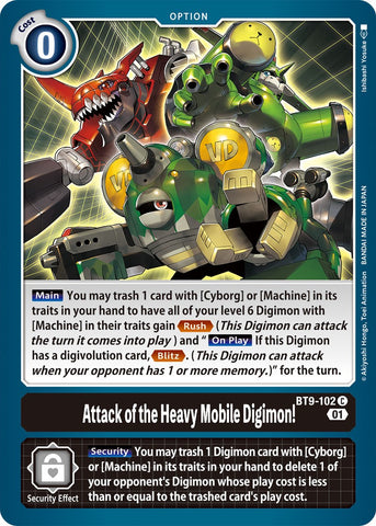 Attack of the Heavy Mobile Digimon! [BT9-102] [X Record] - Destination Retro