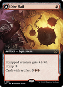 Dire Flail (Extended Art) [The Lost Caverns of Ixalan] - Destination Retro