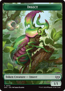 Insect (0010) //Manifest Double-Sided Token [Duskmourn: House of Horror Commander Tokens] - Destination Retro
