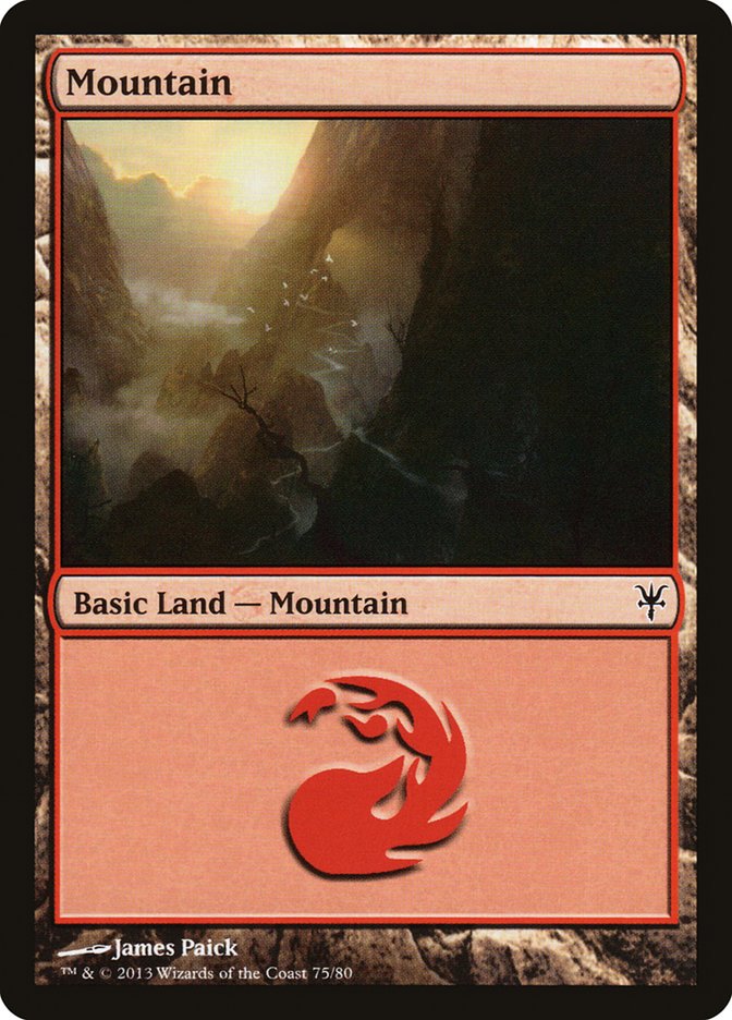 Mountain (75) [Duel Decks: Sorin vs. Tibalt] - Destination Retro