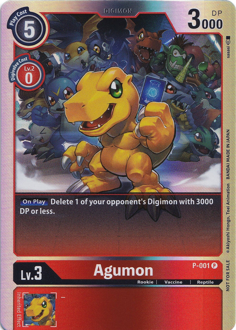 Agumon [P-001] (Rainbow Foil) [Promotional Cards] - Destination Retro