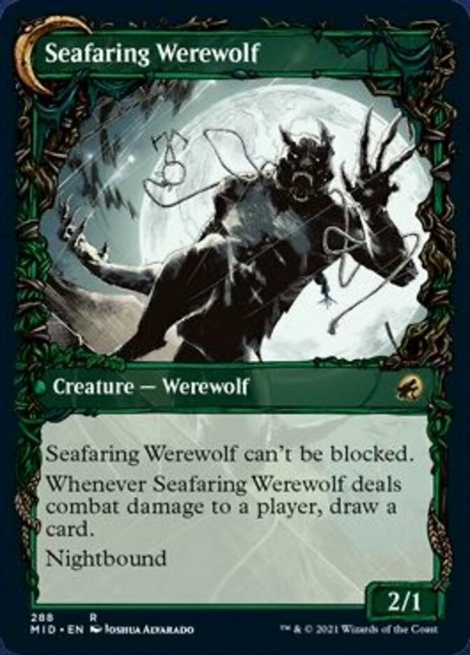 Suspicious Stowaway // Seafaring Werewolf (Showcase Equinox) [Innistrad: Midnight Hunt] - Destination Retro