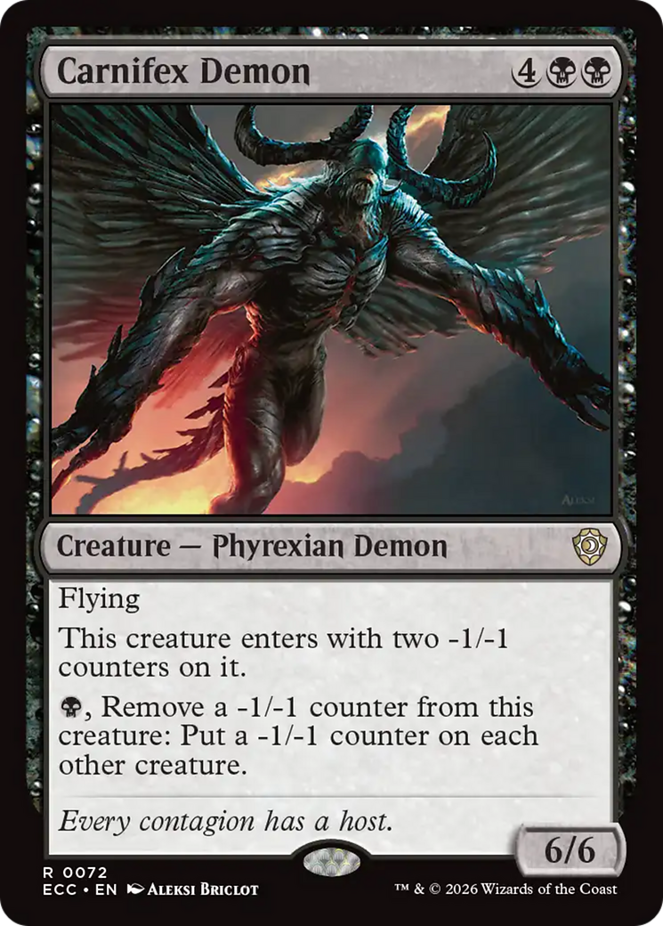 Carnifex Demon [Lorwyn Eclipsed Commander] - Destination Retro