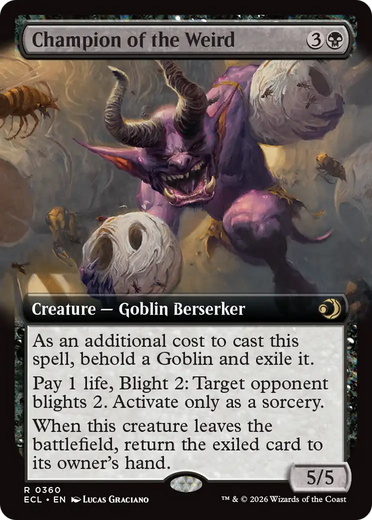 Champion of the Weird (Extended Art) [Lorwyn Eclipsed] - Destination Retro