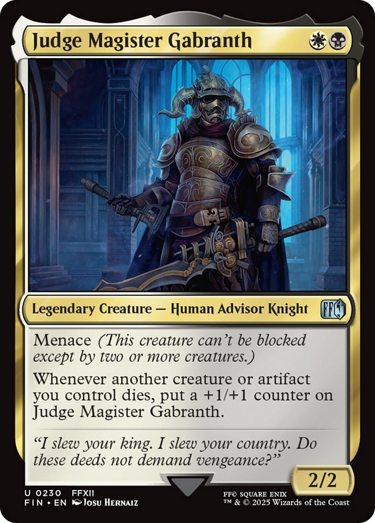Judge Magister Gabranth [FINAL FANTASY] - Destination Retro