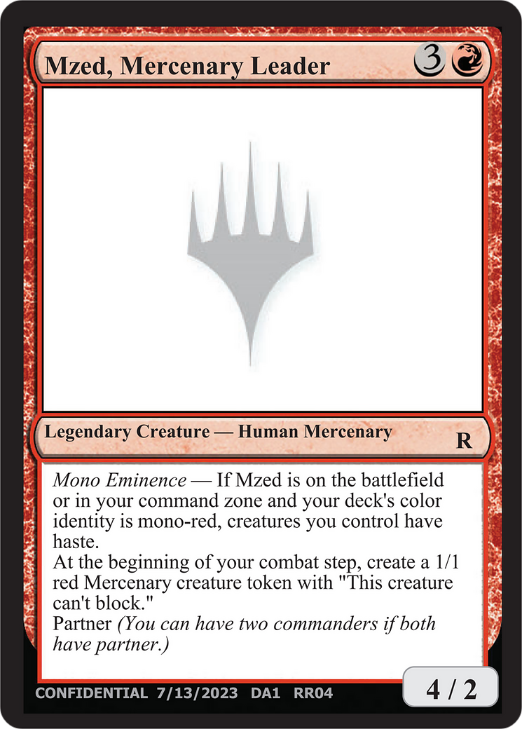 Mzed, Mercenary Leader [Unknown Event] - Destination Retro