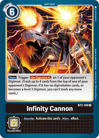 Infinity Cannon [BT2-106] [Release Special Booster Ver.1.0] - Destination Retro