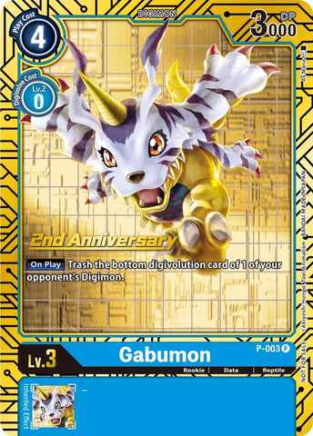 Gabumon [P-003] (2nd Anniversary Card Set) [Promotional Cards] - Destination Retro