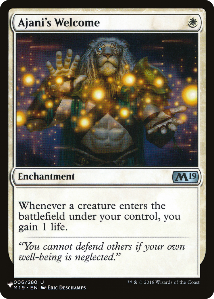 Ajani's Welcome [The List] - Destination Retro
