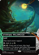 Stirring Wildwood (0129) (Borderless) (Galaxy Foil) [Edge of Eternities: Stellar Sights] - Destination Retro