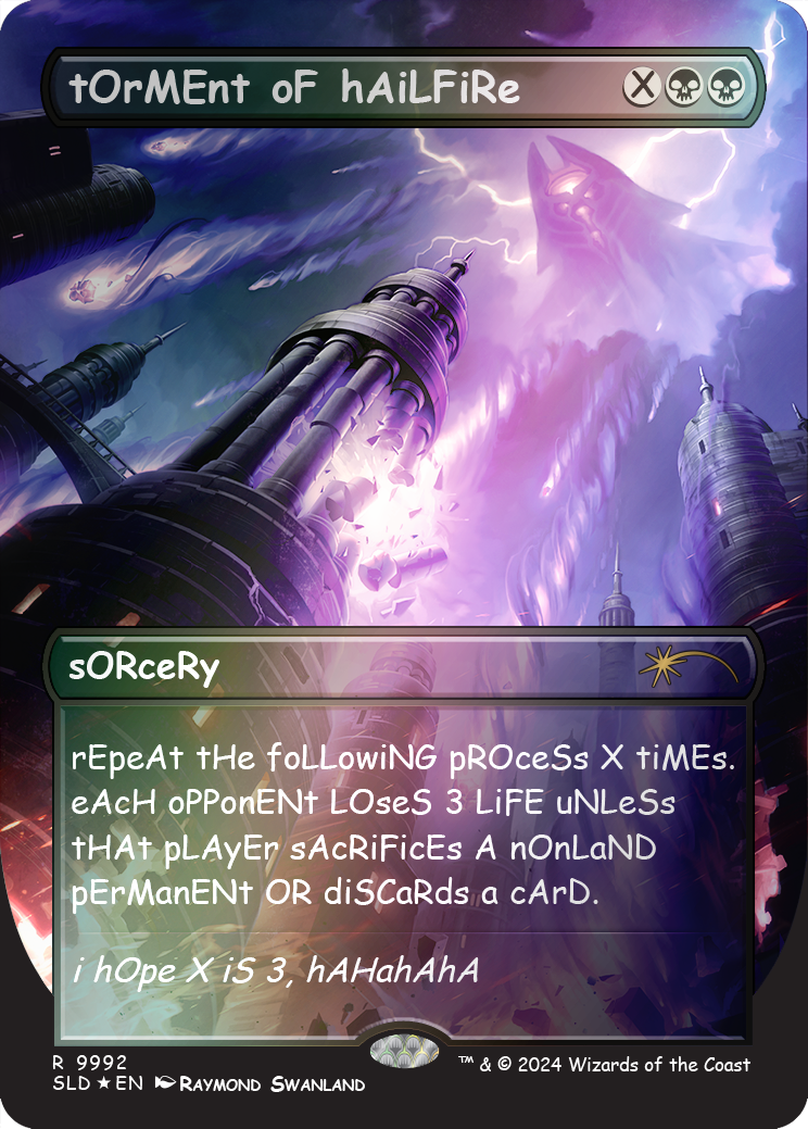 tOrMEnt oF hAiLFiRe (Rainbow Foil) [Secret Lair Drop Series] - Destination Retro