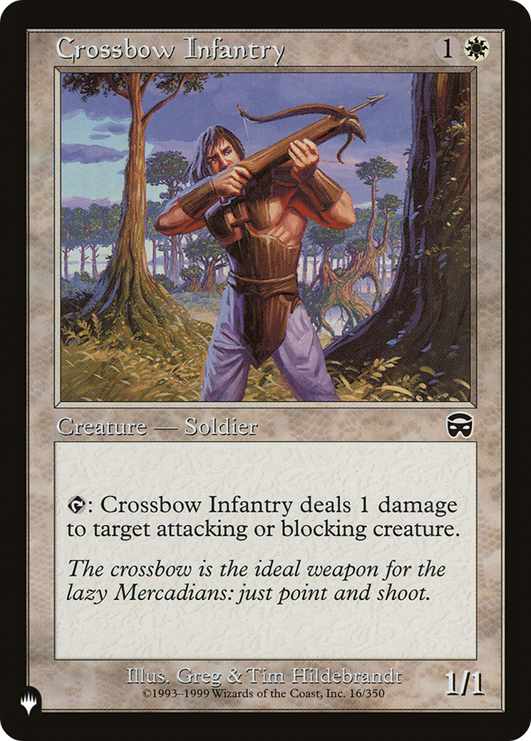 Crossbow Infantry [The List] - Destination Retro