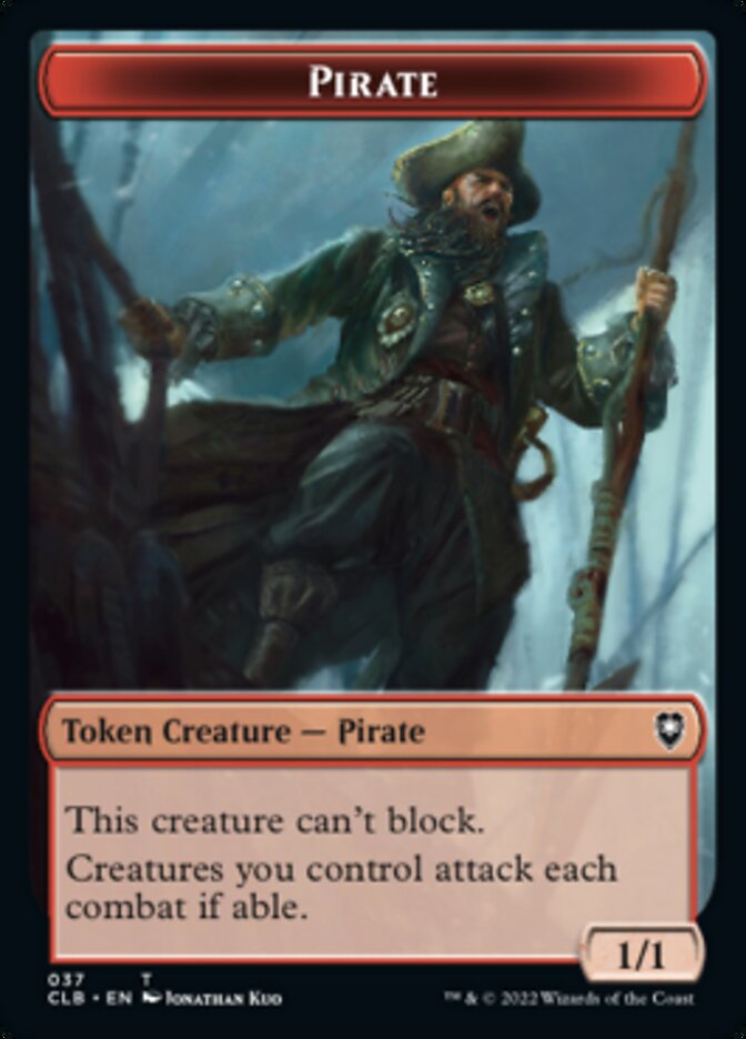 Pirate // Goblin Double-Sided Token [Commander Legends: Battle for Baldur's Gate Tokens] - Destination Retro
