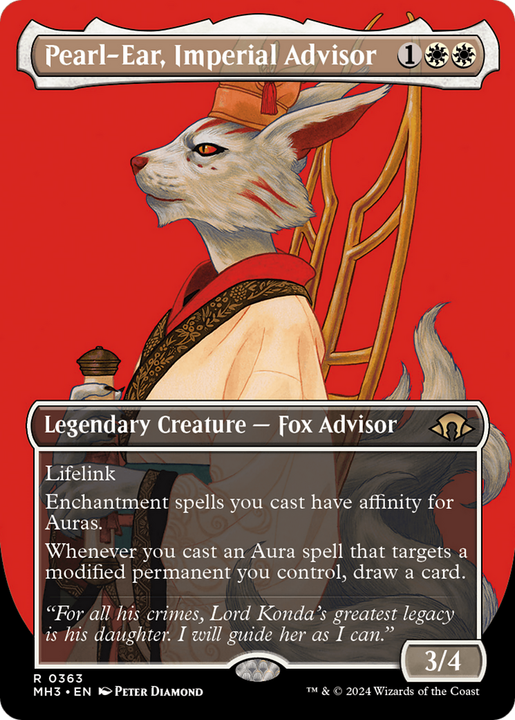 Pearl-Ear, Imperial Advisor (Borderless) [Modern Horizons 3] - Destination Retro