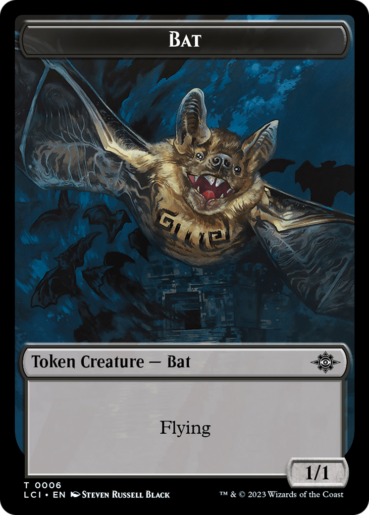 Map // Bat Double-Sided Token [The Lost Caverns of Ixalan Tokens] - Destination Retro