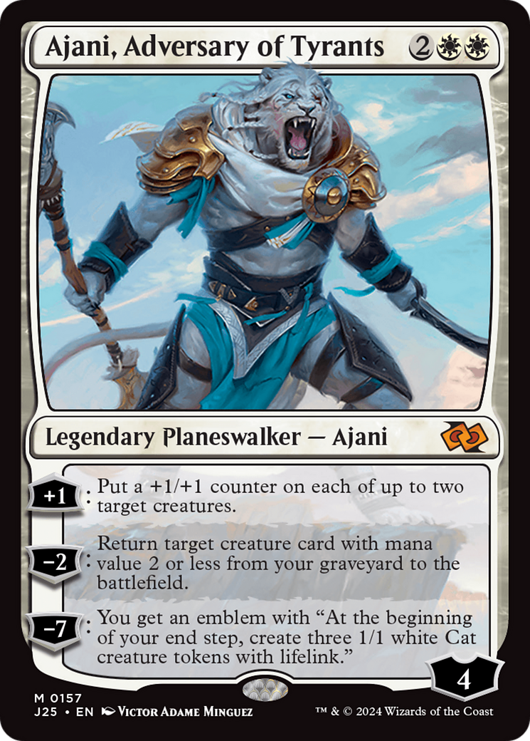 Ajani, Adversary of Tyrants [Foundations Jumpstart] - Destination Retro