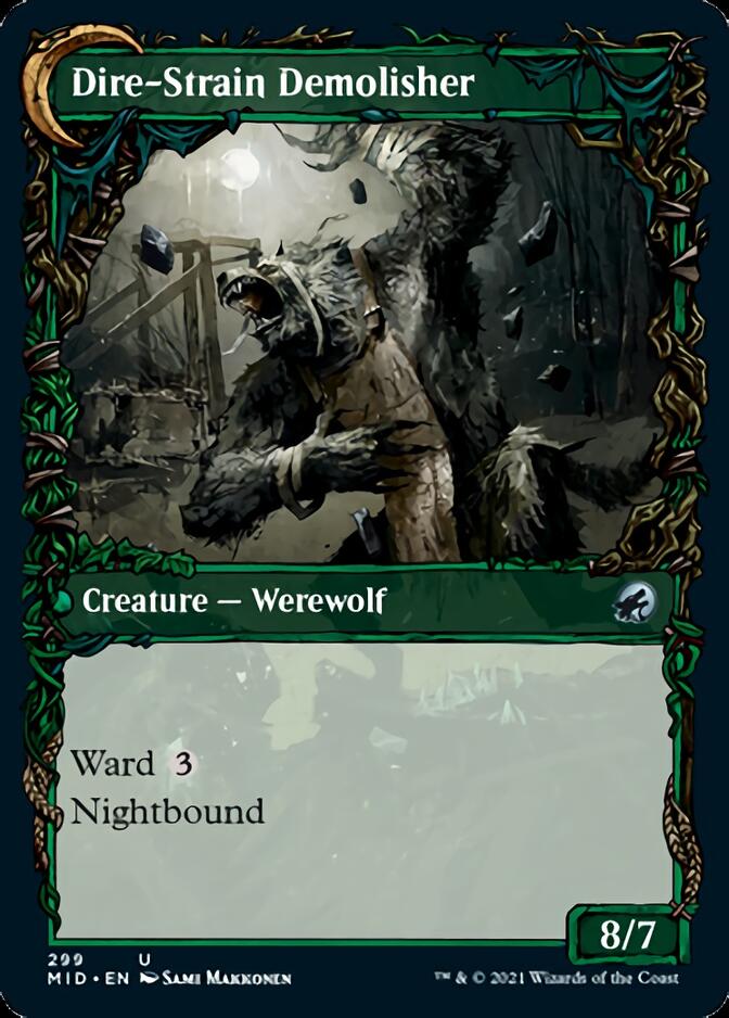 Burly Breaker // Dire-Strain Demolisher (Showcase Equinox) [Innistrad: Midnight Hunt] - Destination Retro