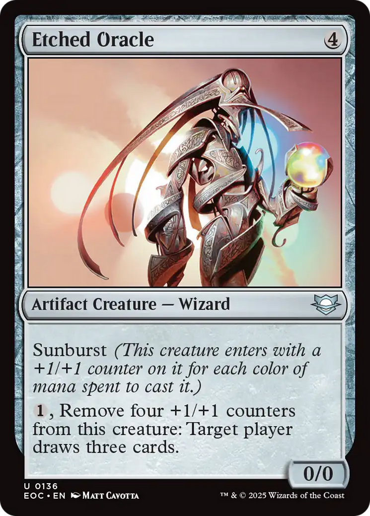 Etched Oracle [Edge of Eternities Commander] - Destination Retro