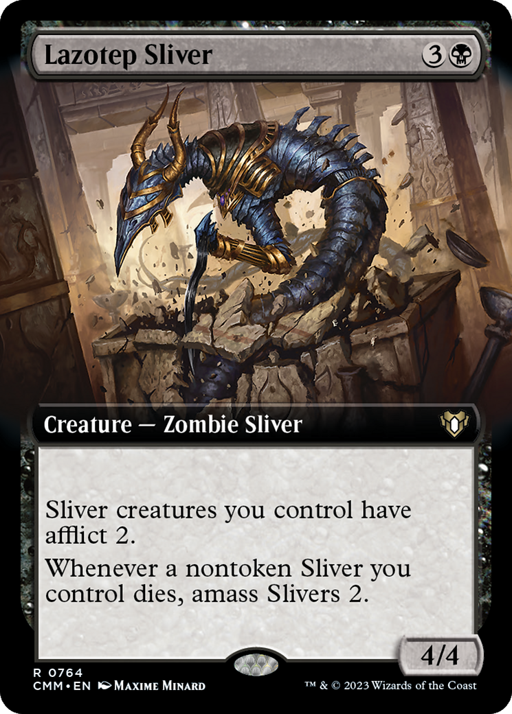 Lazotep Sliver (Extended Art) [Commander Masters] - Destination Retro