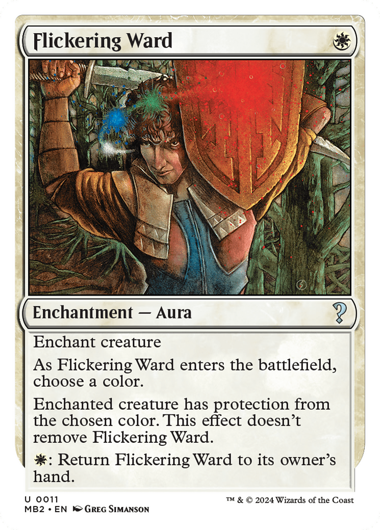 Flickering Ward (White Border) [Mystery Booster 2] - Destination Retro