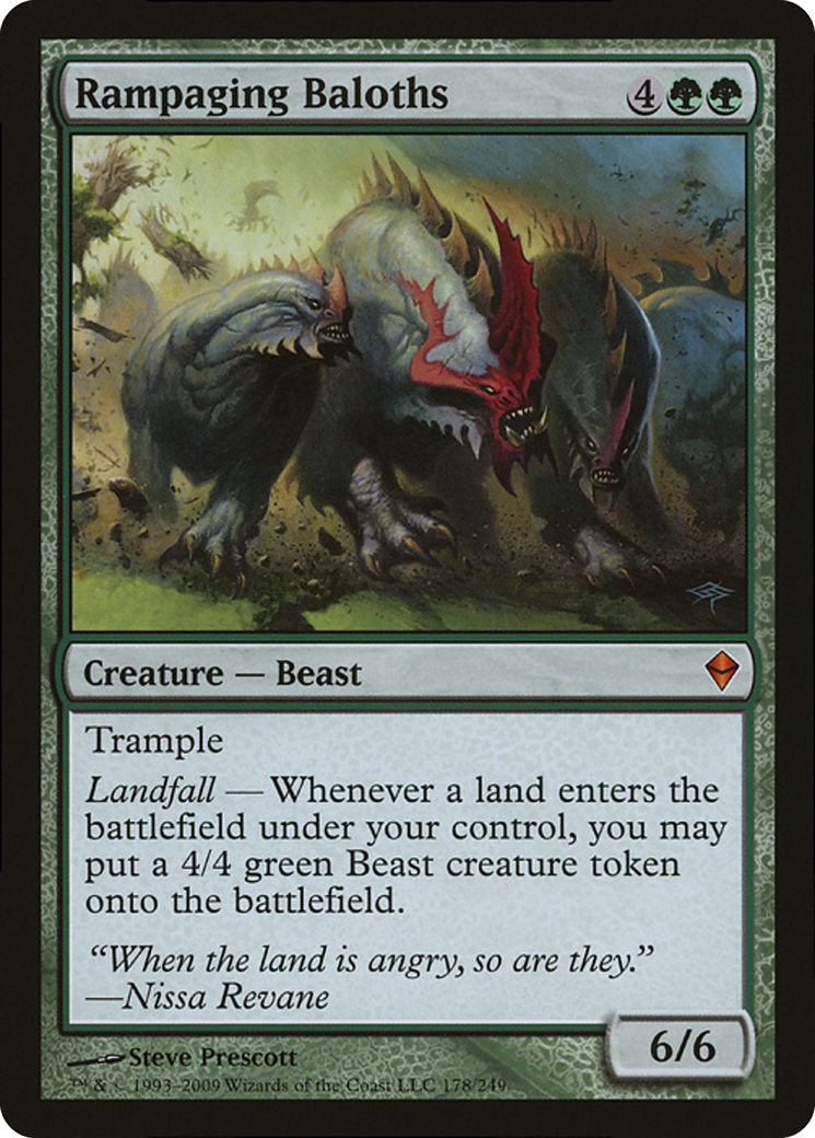 Rampaging Baloths (Zendikar) (Oversized) [Oversize Cards] - Destination Retro