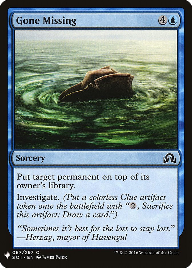 Gone Missing [Mystery Booster] - Destination Retro